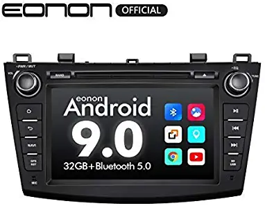 2020 Car Stereo, Double Din Car Stereo, Android Head Unit Eonon Android 9 Car Stereo Applicable to Mazda 3 Series Support Apple Carplay/Android Auto/Fast Boot/DVR/Backup Camera/OBDII -8 Inch -GA9363