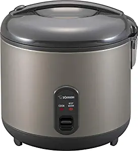 Zojirushi NS-RPC18HM Rice Cooker and Warmer, 1.8-Liter, Metallic Gray