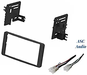 ASC Audio Car Stereo Dash Install Kit and Wire Harness for Installing an Aftermarket Double Din Radio for Select 2003-2006 Toyota Tundra, 2003-2007 Toyota Sequoia - No Factory Premium Amp
