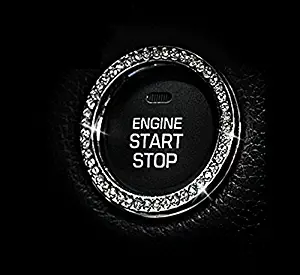 JessicaAlba Car Engine Start Stop Ignition Key Ring Car Auto Interior Decoration for Landrover Range Rover Sport Evoque Freelander 2 Discovery 3/4