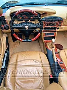 Porsche 911 996 TURBO INTERIOR BURL WOOD DASH TRIM KIT SET 2002 2003 2004