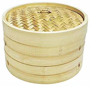 8" Bamboo Steamer Set