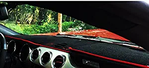 Highitem Dashboard Dash Dark Mat Dash Mat Sun Cover Pad For Ford Mustang 2015 2016 2017 (Red)