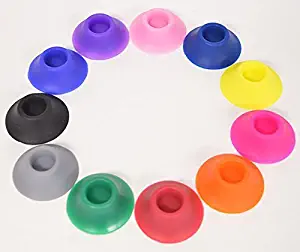 vanki 12 Pack Ego Silicone Sucker Stand Base Holder for Vapor Tanks and Battery Vaporizer Pens Ekiss (Electronic Cigarette Personal Vaporizer Ecig Vape Pen NOT Included) Assorted Colors USA