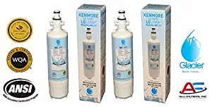 LG Refrigerator Water Filter Replacement - Fits LG Refrigerator Filter for LT700P, ADQ36006101, Kenmore 46-9690 - Compatible with LG Water Filter LT700P for Refrigerator (2)