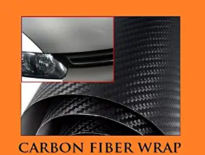 2002-2003 FORD E550 E-550 SUPER DUTY BLACK Carbon Fiber Hood Dash Mirror Roof Wrap Sheet Vinyl Decal 24" x 60" 02 03 SUPERDUTY