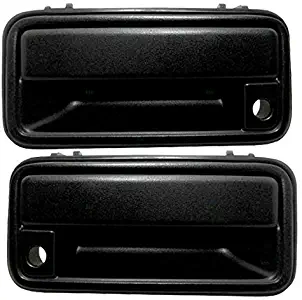 Outside Exterior Textured Door Handles Pair Set Front Replacement for 95-00 GM Pickup Truck SUV 15742229 15742230