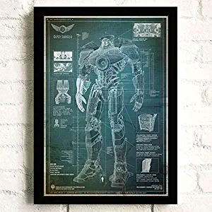 Pacific Rim Movie Poster Prints Wall Art Decor Unframed,Multiple Patterns Available-16.5" x 12"/ 31.5" x 22"