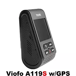 VIOFO A119S Full HD 1080p 60fps Car Dash Camera with Sony Exmor IMX291 Sensor (V2 Model) + GPS Mount + 90 Degree miniUSB Adapter