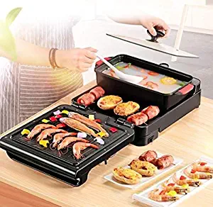 SPLY DTEM Rice Cooker 3-in-1 hot Pot Barbecue Folding Multifunctional Korean Barbecue Machine Multifunctional Electric hot Pot, 67 29 10cm