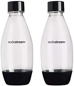 SodaStream 1748220010 Slim Black Carbonating Bottles Twin Pack, 0.5 Liter each