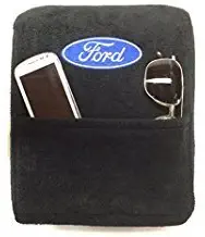 Fits Ford Truck F150 F250 Select Models with Bucket Seat 2014-2018 Officially Licensed Ford Embroidered Truck Armrest Cover for Center Console Lid. Your Console Must Match Both Photos Shown Black