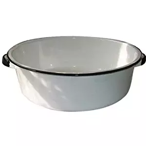 Granite Ware Dish Pan with Handles, 15-Quart