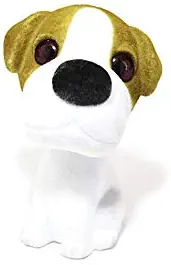 Batty Bargains Enthusiastic Bobblehead Beagle Mutt Dog with Car Dashboard Adhesive