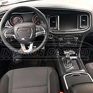 DODGE CHARGER Interior Carbon Fiber Dash Trim KIT Set 2015 2016 2017