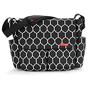 Skip Hop Dash Messenger Diaper Bag, Onyx Tile