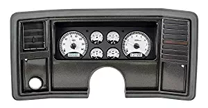 Dakota Digital 78 -88 Chevy Monte Carlo Analog Dash Gauge System Silver White VHX-78C-MC-S-W