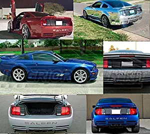 2005 2006 2007 2008 2009 Rear Bumper Chrome Inserts Letters Emblem Logo Trim Set for Ford Mustang Saleen