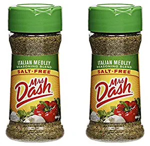 Mrs. Dash Italian Medley All Natural Salt Free Seasoning Blend (224493) 2 oz, Pack of 2