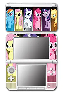 My Little Pony Friendship is Magic MLP Friends Twilight Sparkle Rarity Rainbow Dash Fluttershy Pinkie Pie Apple Jack Game Vinyl Decal Skin Sticker Cover for Original Nintendo 3DS XL System