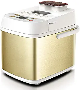 CattleBie Automatic Multifunction Bread Making Machine, Home Smart Fruit Sprinkled Electric Cake Toaster Yogurt Bread Maker LED Toching Screen
