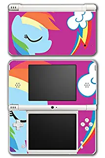 My Little Pony Friendship is Magic MLP Rainbow Dash Lightning Cutie Mark Video Game Vinyl Decal Skin Sticker Cover for Nintendo DSi XL System
