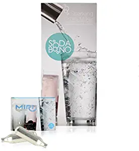 [SodaBono] Portable Carbonated Sparkling Water Maker_ 0.8L capacity (Gas 2Box)