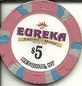 $5 eureka obsolete casino chip mesquite nevada