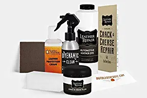 Automotive Leather/Vinyl Crack/Crease Repair Kit for Infiniti/Nissan with Leather Master Protection Cream (8oz, Dark Taupe)