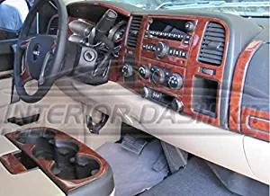 GMC SIERRA INTERIOR BURL WOOD DASH TRIM KIT SET 2010 2011 2012 2013