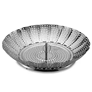 Stainless Steel Collapsible Vegetable Steamer 12 Inch