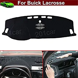 Tiantian New 1pcs Black Premium DashMat Dash Carpet Original Dash Covers Dashboard Cover Custom Fit for Buick Lacrosse 2010 2011 2012 2013 2014 2015 2016