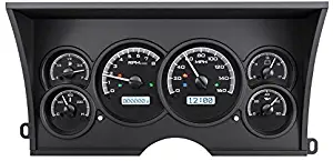 Dakota Digital 88 - 94 Chevy / GMC Pickup Truck Analog Dash Gauges Black Alloy White VHX-88C-PU-K-W