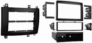 Carxtc Double or Single Din Install Car Stereo Dash Kit for a Aftermarket Radio Fits 2003-2007 Cadillac CTS-V Trim Bezel is Black