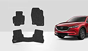 ToughPRO Floor Mats Set (Front Row + 2nd Row) Compatible with Mazda CX-5 - All Weather - Heavy Duty - (Made in USA) - Black Rubber - 2017, 2018, 2019