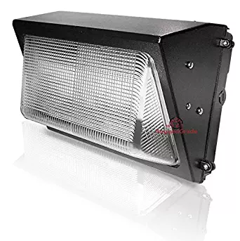 60 Watt LED Wall Pack Light – 7,232 Lumens- Dusk to Dawn Sensor (photocell) built in - High Efficiency 120 Lumen to Watt - 5000K Bright White - 400-500W