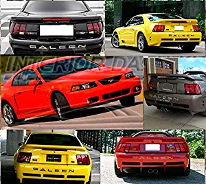 EXTERIOR REAR BUMPER LETTERS EMBLEM INSERTS INDENTATION TAILGATE LOGO SET FOR 2001 2002 2003 2004 FORD MUSTANG SALEEN