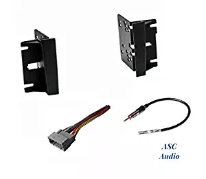 Premium ASC Audio Car Stereo Install Dash Kit, Wire Harness, and Antenna Adapter for Installing a Double Din Aftermarket Radio for some 2004-2008 Chrysler Pacifica - No Factory Premium Amp