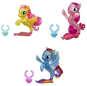 My Little Pony The Movie Seaponies Fluttershy, Pinkie Pie, Rainbow Dash Wave 2 Set