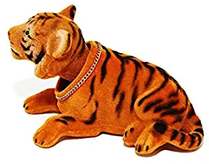 Batty Bargains Ferocious Bobblehead Tiger with Auto Dashboard Adhesive