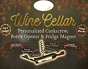 The Wine Cellar Bottle Opener/Corkscrew NAMES (B) & Fridge Magnet Ben