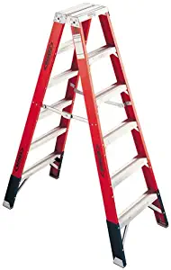 Werner, T7412, 12' Fiberglass 375 Lb. Twin Stepladder, Type Iaa