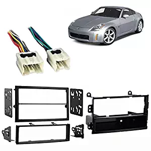 Fits Nissan 350Z 03-05 Single/Double DIN Harness Radio Install Dash Kit