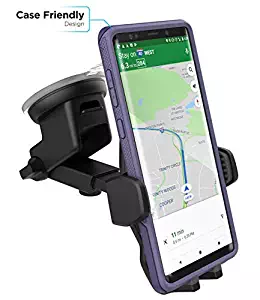 Encased XL Car Mount Phone Holder - Google Pixel 3 / Pixel 3 XL (Case Friendly) Adjustable Dock w/Windshield Dashboard & Vent Clip (v2.4 2018)