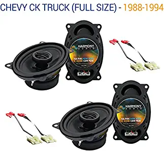 Compatible with Chevy CK Truck (Full Size) 1988-1994 Factory Speaker Upgrade Harmony (2) R46 New