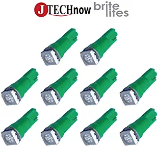 Jtech 10x T5 5050 SMD LED Green Instrument Panel Dash Light Bulb 74 17 18 37 70 2721