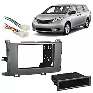 Fits Toyota Sienna 2011-2014 Multi DIN Stereo Harness Radio Install Dash Kit
