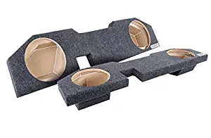 Bbox A202-10CP Dual 10" Sealed Carpeted Subwoofer Enclosure - Fits 2002-2018 Dodge Ram Quad Cab