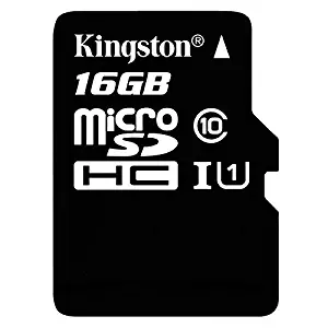 Professional Kingston 16GB BLU Dash JR MicroSDHC Card with custom formatting and Standard SD Adapter! (Class 10, UHS-I)