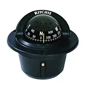  Ritchie Explorer Flush Mount Compass, Black (F-50) 